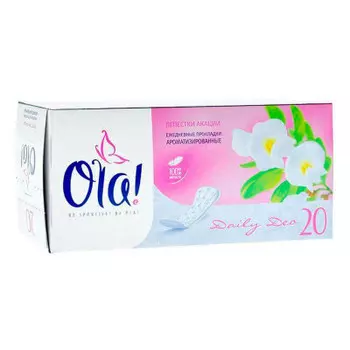 Прокладки ежедневные Ola 20шт део лепестки акации