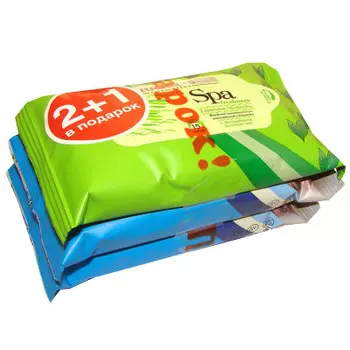 Промо салфетки биокос 15 шт влажные универсальные 2+1