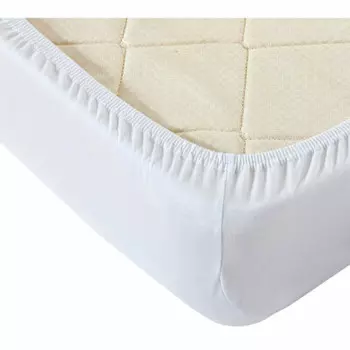 Простыня на резинке белый 160*200