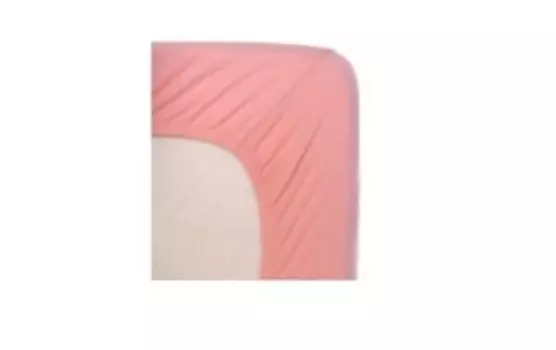 Простыня на резинке пудра 180*200