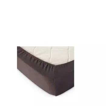 Простыня трикотажная на резинке 160*200*20см коричневая
