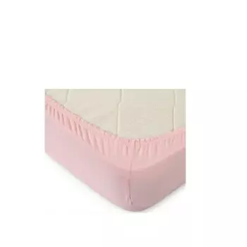 Простыня трикотажная на резинке 160*200*20см розовая