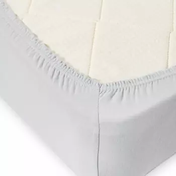 Простыня трикотажная на резинке 160*200*20см серая