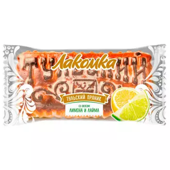 Пряник тульский лакомка 140г лимон лайм