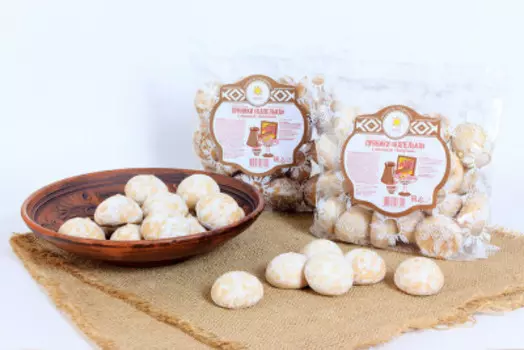 Пряники капелька с начинкой капучино 260г орловский хлебокомбинат