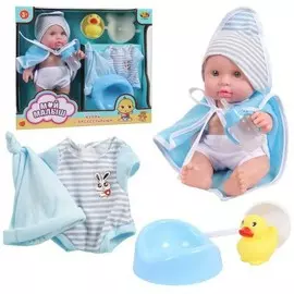 Пупс абтойс мой малыш 23 см с аксессуарами и одеждой пвх pt-01017