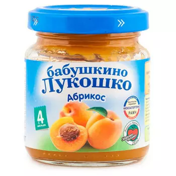 Пюре бабушкино лукошко 100 г абрикос с 4 месяцев