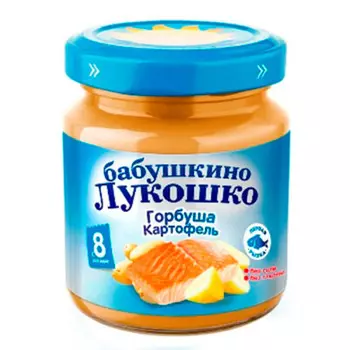 Пюре Бабушкино лукошко 100г горбуша картофель с 8 месяцев