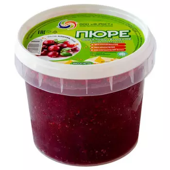 Пюре фруктово-ягодное клюква 350 г