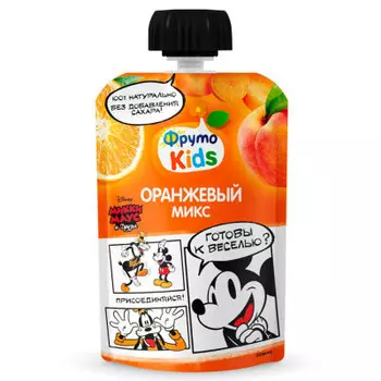 Пюре фрутокидс 90 г оранжевый микс с 6 месяцев дой-пак