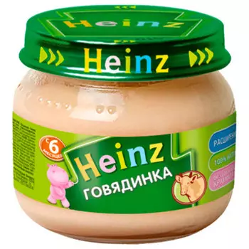 Пюре Heinz 80г говядинка с 6 месяцев