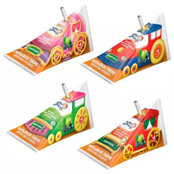 Пюре питьевое Агуша 65г яблоко черная смородина и ежевика с 6 месяцев