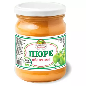 Пюре семилукская трапеза 260 г яблочное ст/б твист