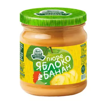 Пюре Семилукская Трапеза 470г яблочно-банановое