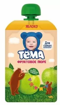 Пюре тёма 90 г яблоко с 4 месяцев дой-пак