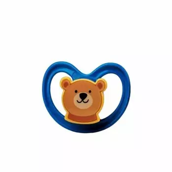 Пустышка бусинка животные с кольцом соска силиконовая с прикусом 12 мес 425