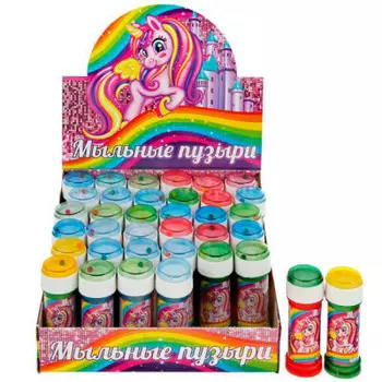 Пузыри мыльные Играем вместе единороги 50мл 306659