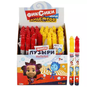 Пузыри мыльные Играем вместе фиксики в колбе 60мл 27см 292385