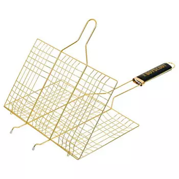 Решетка-гриль бойскаут 33*22*5.5 см 6 порций блюд золотая 61908