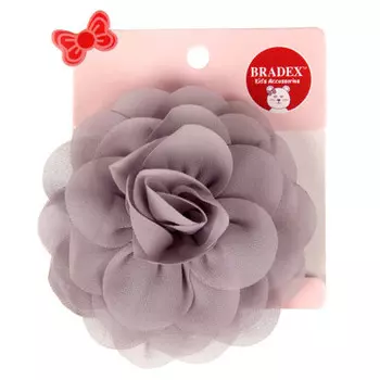 Резинка цветок серый 1111