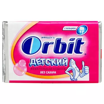 Резинка жев. орбит 10.2 г классический для детей пластинки ригли