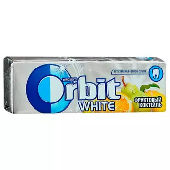 Резинка жевательная Orbit белоснежный, фруктовый в подушечках 14г