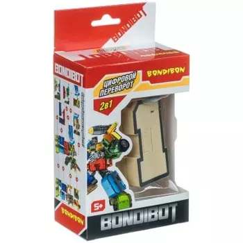 Робот-трансформер 2 в 1 бондибон цифра 1 10, 5*6?*15.5 см вв4349