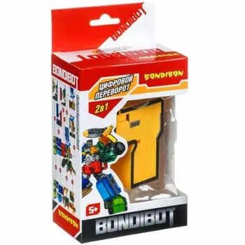 Робот-трансформер 2 в 1 бондибон цифра 7 10, 5*6*15.5 см вв4355