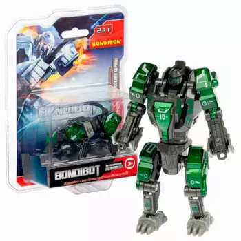 Робот-трансформер 2 в 1 волк бондибон 13, 8*5, 2*18, 6 см вв5002