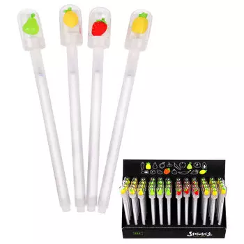 Ручка гелевая профит фрукты и ягоды 0,5мм синяя рг-4503