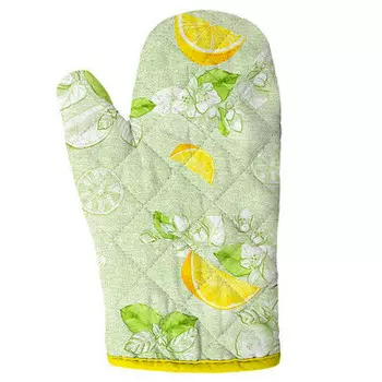 Рукавица для кухни домвелл лимоны рогожка 233092
