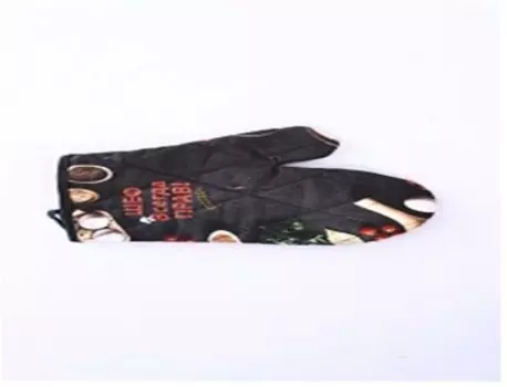 Рукавица стеганная цифровая печать 26*18 пряности