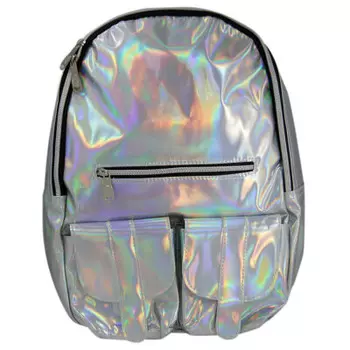 Рюкзак серебрянный Европа 39*25*13см