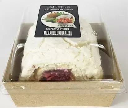 Рулет Меренга Кокос клубника 180 г AN ARTNO