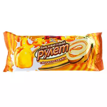 Рулет русский бисквит 175 г абрикосовый