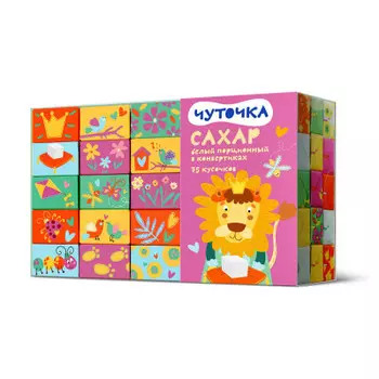 Сахар Чуточка 420 г белый порционный в конвертиках