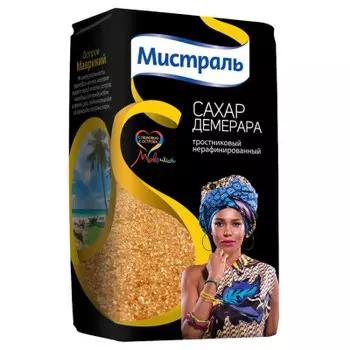 Сахар мистраль 900 г тростниковый демерара