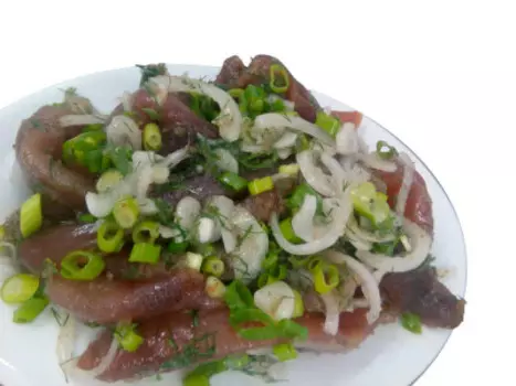 Салат икра сельди с маринованным луком сп