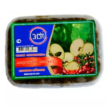 Салат из морской капусты эст 250г клюковка