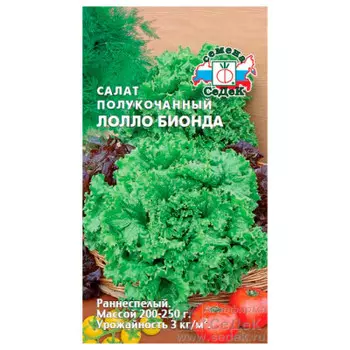 Салат лолло биондо полукочанный 1г седек
