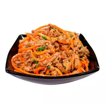 Салат требуха с морковью