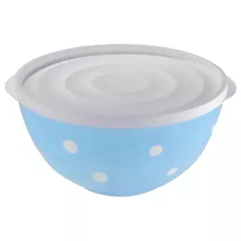 Салатник 1,4 л беросси двухцветный маруся с крышкой светло-голубой ик 21508000