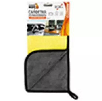 Салфетка 30*30 см рыжий кот микрофибра супервпитывающая