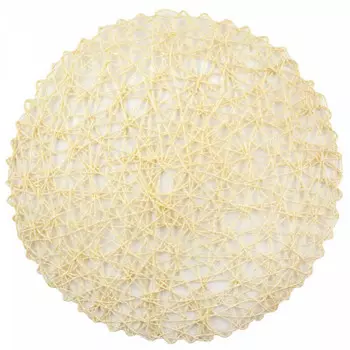 Салфетка декор круглая 38 см джут