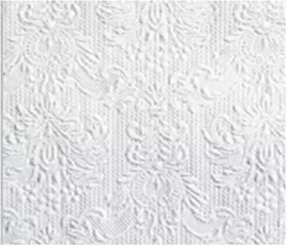 Салфетки арт букет 16 шт 33*33 см 3 слоя барокко белый