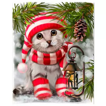 Салфетки хоум коллекшен 20 шт 33*33 см з слоя котенок