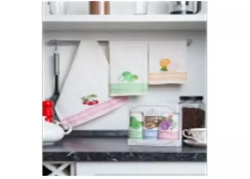 Салфетки вафельные с выш.35х50-3шт ambiella фрукты