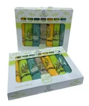 Салфетки вафельные с вышивкой "40 х60-7 шт бертилла олива