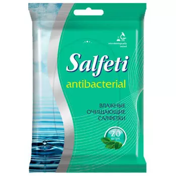 Салфетки влажные салфети 20шт антибактериальные
