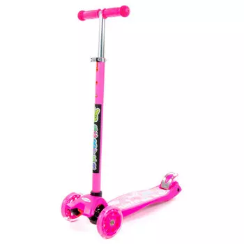 Самокат розовый 0072
